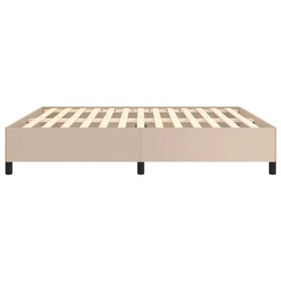 Bedframe kunstleer cappuccinokleurig 160x200 cm