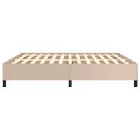 Bedframe kunstleer cappuccinokleurig 160x200 cm - thumbnail
