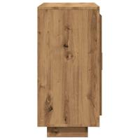 Dressoir 92x35x75 cm bewerkt hout artisanaal eikenkleur - thumbnail
