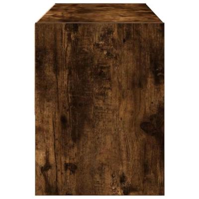 Schoenenrek stapelbaar 89,5x30x40 cm gerookt eikenkleurig Schoenenrek stapelbaar 89,5x30x40 cm gerookt eikenkleurig