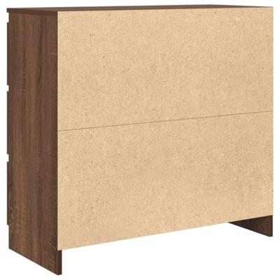Dressoir 80x35x76 cm spaanplaat bruin eikenkleurig