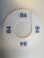 Maatring 9cm wit/zwart 84 - thumbnail