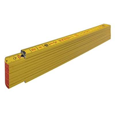 Stabila duimstok, 707 geel hout 2m - 01304