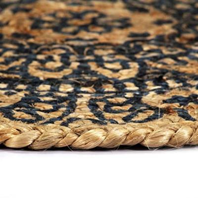 VidaXL Placemats 6 st rond 38 cm jute donkerblauw VidaXL Placemats 6 st rond 38 cm jute donkerblauw
