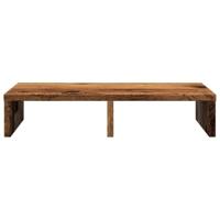 VidaXL Monitorstandaard 50x27x10 cm bewerkt hout oud houtkleurig - thumbnail