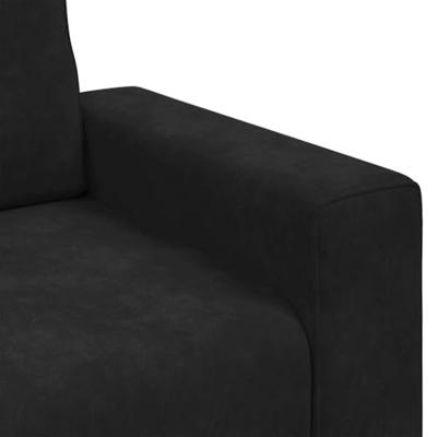 Fauteuil 60 cm fluweel zwart Fauteuil 60 cm fluweel zwart
