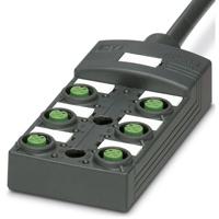 Phoenix Contact SACB-6/12- 5,0PUR SCO P 1452482 Passieve sensor/actorbox M12-verdeler met kunststof schroefdraad 1 stuk(s) - thumbnail
