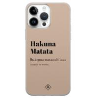 iPhone 14 Pro Max siliconen hoesje - Hakuna matata - thumbnail