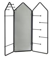 Balvi sieradenrek dames 29,5 x 32,5 x 2 cm staal zwart - thumbnail