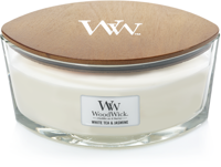 WoodWick white tea en jasmine ellipse candle - thumbnail