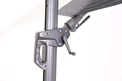 Hawaii zweefparasol 300x300 cm. - Donker grijs