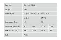 Digitus DK-2532-02/3 Glasvezel Optische vezel Aansluitkabel [1x LC-stekker - 1x SC-stekker] 50/125 µ Multimode OM3 2.00 m - thumbnail