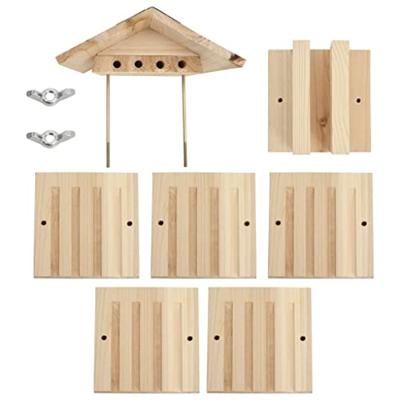 VidaXL Bijenhotel 22x20x20 cm vurenhout