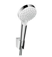 Hansgrohe crometta 2 stralen badset EcoSmart met slang 160cm wit/chroom - thumbnail