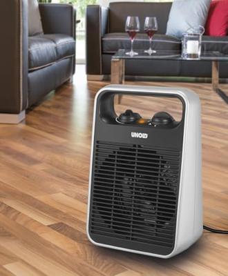 Unold 86106 electrische verwarming Zwart, Zilver 2000 W Ventilator elektrisch verwarmingstoestel