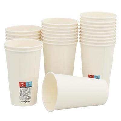 VidaXL Papieren koffiekopjes met deksel 1000 st 16oz 400 ml VidaXL Papieren koffiekopjes met deksel 1000 st 16oz 400 ml