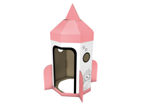 Playtive Kartonnen speelgoed ruimteschip (Lichtroze) - thumbnail