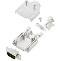 TRU COMPONENTS TCMHDM09HDP15K 7709220 D-sub male connectorset 180 ° Aantal polen: 15 Soldeerkelk 1 stuk(s) - thumbnail