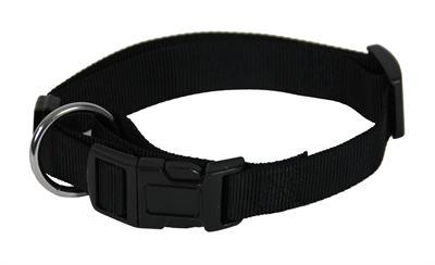Martin halsband basic nylon zwart Martin halsband basic nylon zwart