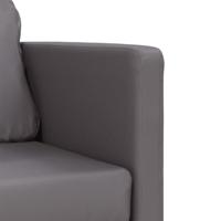 Slaapbank vloermodel 2-in-1 112x174x55 cm kunstleer grijs - thumbnail