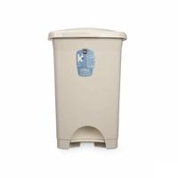 Pedaalemmer Beige Plastic 50 L (3 Stuks) - thumbnail