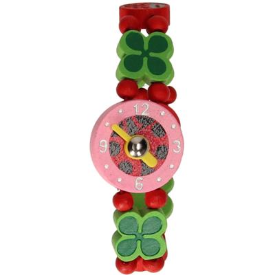 Horloge Hout Lieveheersbeestje