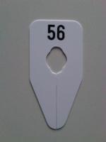 Maataanduider ovaal zwart/wit 48 - thumbnail