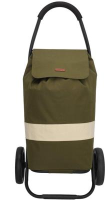 Beagles Alberic Boodschappen Trolley Lichtgewicht-Olive