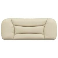 Hoofdbordkussen 100 cm stof crmekleurig - thumbnail