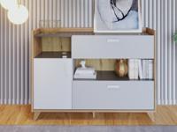 Commode MODELO 1 deur 2 lades eik castello - thumbnail