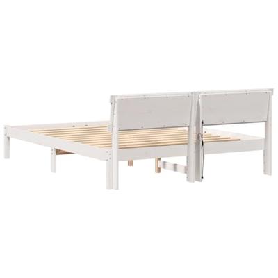 Bedframe Wit 140 x 200 cm Massief grenenhout Bedframe Wit 140 x 200 cm Massief grenenhout