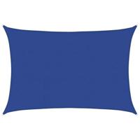 VidaXL Zonnezeil 160 g/m² rechthoekig 5x6 m hdpe blauw - thumbnail