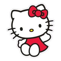 Sanrio Pillow Hello Kitty Red Dress 36 cm - thumbnail
