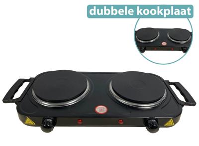 Deski dubbele kookplaat - 2x 1000 watt