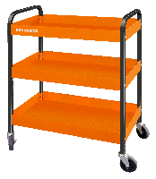Bahco Kar op wielen | aluminium | met drie lagen | oranje | 764 mm x 435 mm x 1051 mm - 1470KC3A - thumbnail