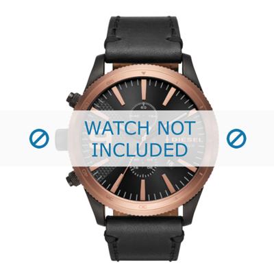 Horlogeband Diesel DZ4445 Leder Zwart 26mm Horlogeband Diesel DZ4445 Leder Zwart 26mm