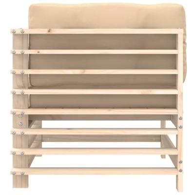 Hoekbank met kussens massief grenenhout Hoekbank met kussens massief grenenhout