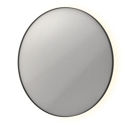 Spiegel INK SP17 Rond Colour Changing LED Rondom 120 x 4 x 120 cm Dimbaar In Aluminium Kader Mat Zwart