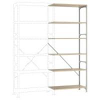 Manuflex RB2372 Magazijnstelling uitbreidingsmodule (b x h x d) 1000 x 2500 x 700 mm Hout - thumbnail
