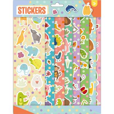 W&O stickerset junior 21 x 29,5 cm papier mintgroen 8 delig