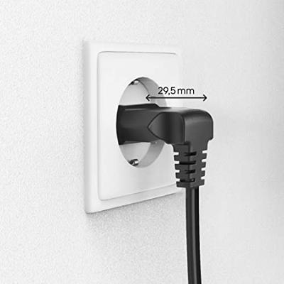 Hama Netsnoer Aan Beide Zijden Haaks Euro-stekker Dubbele Groef/C7 1,5 M Zw.