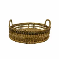 Dienblad Congo Rotan Ø31cm - thumbnail