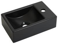 Plieger Houston fontein 37x23cm 1 kraangat rechts matzwart 0271068 - thumbnail