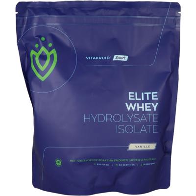 Vitakruid Elite Whey Protein 50% Hydrolysate 50% Isolate - Vanille Vitakruid Elite Whey Protein 50% Hydrolysate 50% Isolate - Vanille