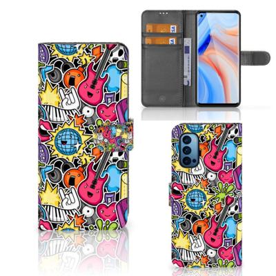 OPPO Reno 4 Pro 5G | Wallet Case | met Pasjes | Punk Rock