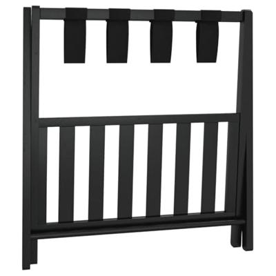 VidaXL Bagagerek 68x38x58 cm bamboe zwart