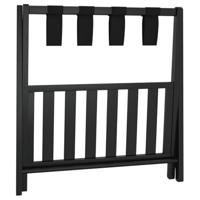 VidaXL Bagagerek 68x38x58 cm bamboe zwart - thumbnail