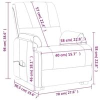 Sta-op-massagestoel kunstsuède zwart - thumbnail