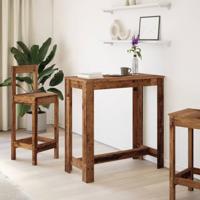Bartafel 102x50x103,5 cm bewerkt hout oud houtkleurig - thumbnail