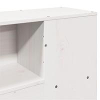 Hoofdbord met opbergruimte 200 cm massief grenenhout wit - thumbnail